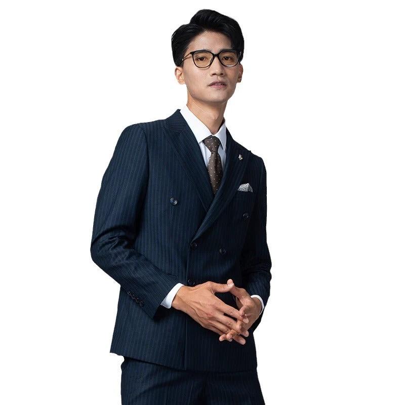 Double breasted suit men&