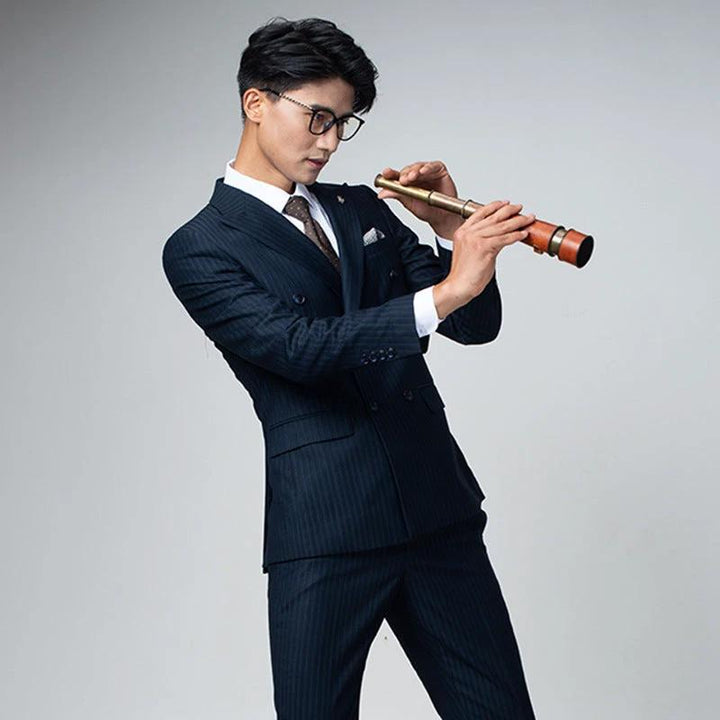 Double breasted suit men&