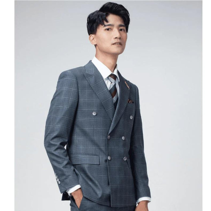 Double breasted suit men&