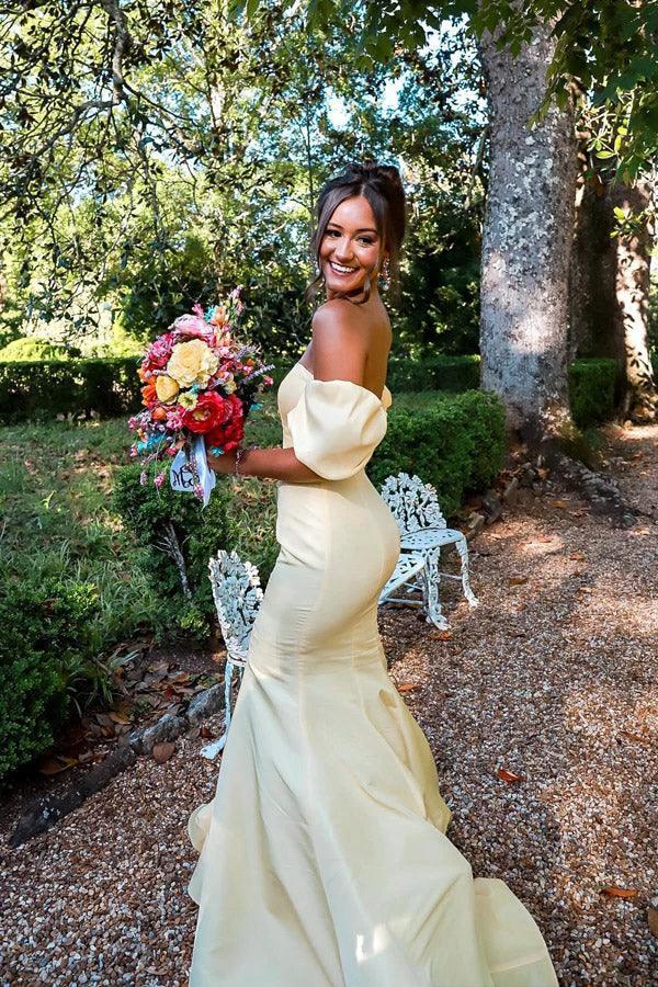 Off Shoulder Strapless Mermaid Long Hot Pink Prom Dress PSK571 by Pgmdress