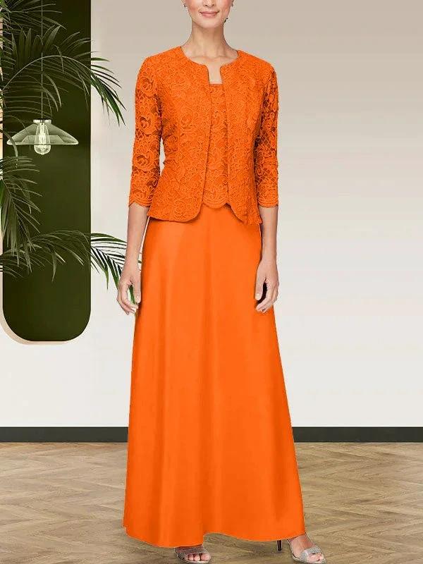 Glitter Lace &amp; Satin Skirt Jacket Dress with Open Jacket by Dreamylily