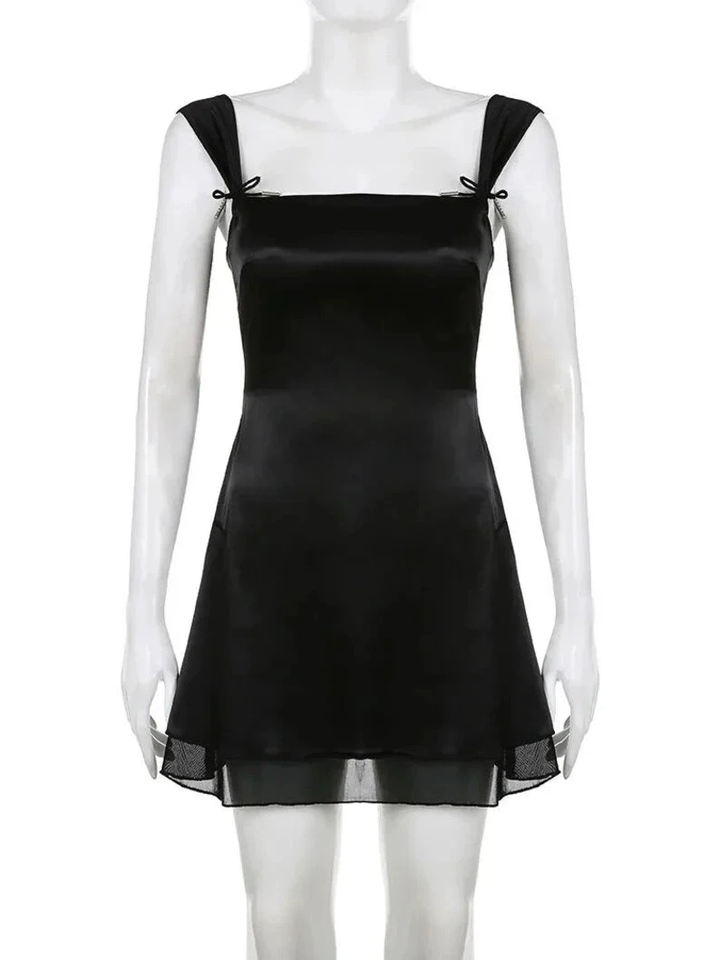 Lovely Black Straps A-line Homecoming Dress Y4035 by simplepromdress