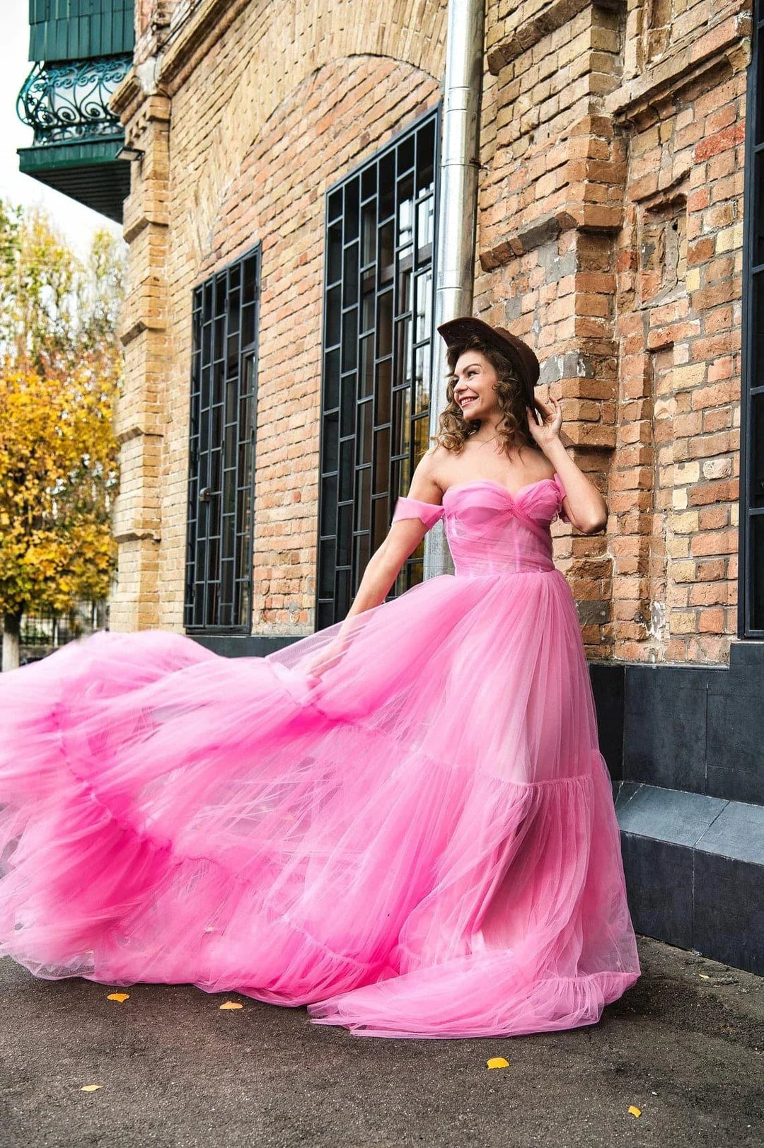 Pink tulle dress &amp; Pink birthday dress 2025 SY035 by vivymakudress