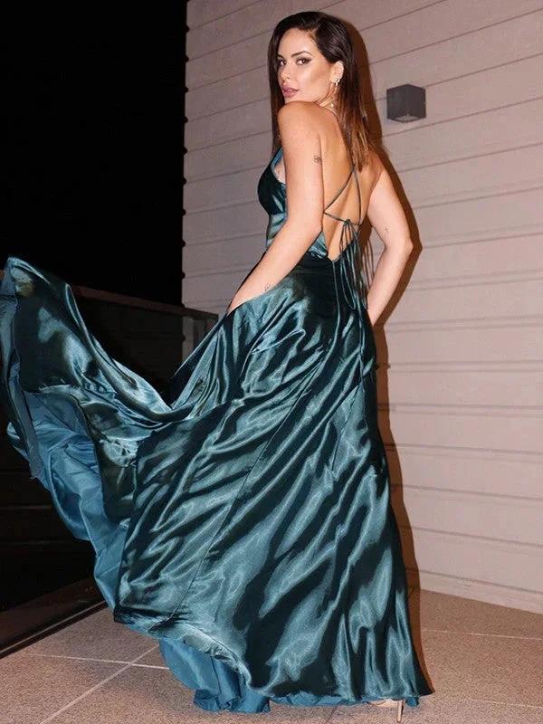 Silk like Satin Prom Party Dresses SYP130 by vivymakudress