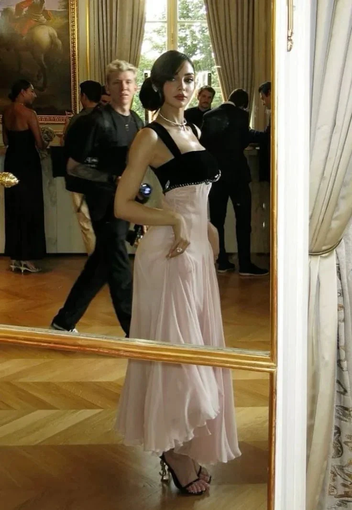 Elegant Straps Prom Dress Pink A Line Long Evening Dress Y7900 by simplepromdress