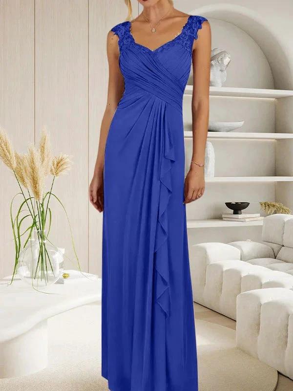 Champagne A-Line Sweetheart Neckline Pleated Mesh Dress by Dreamylily
