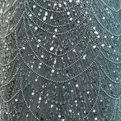 Serene Hill Green Square Collar Long Sleeve Mermaid Pearls Beaded Evening Party Gown Overskirt Dress DLA72032N Customized