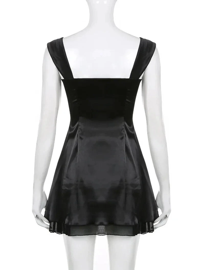 Lovely Black Straps A-line Homecoming Dress Y4035 by simplepromdress