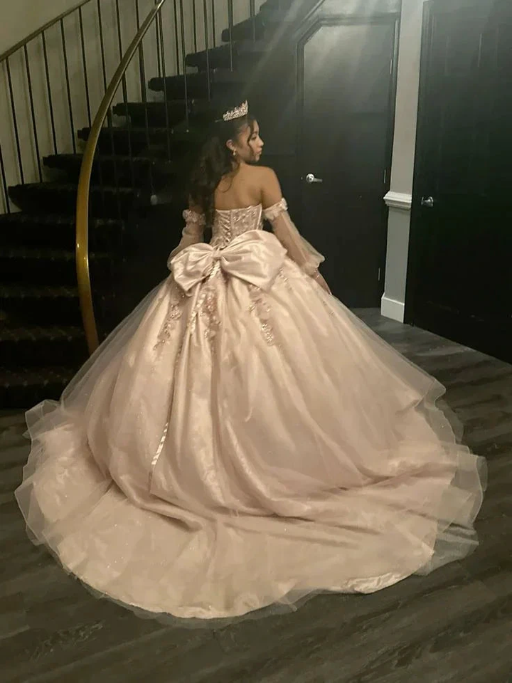Glamorous Appliques Tulle Quinceanera Dress Ball Gown,Sweet 16 Dress Y7323 by simplepromdress