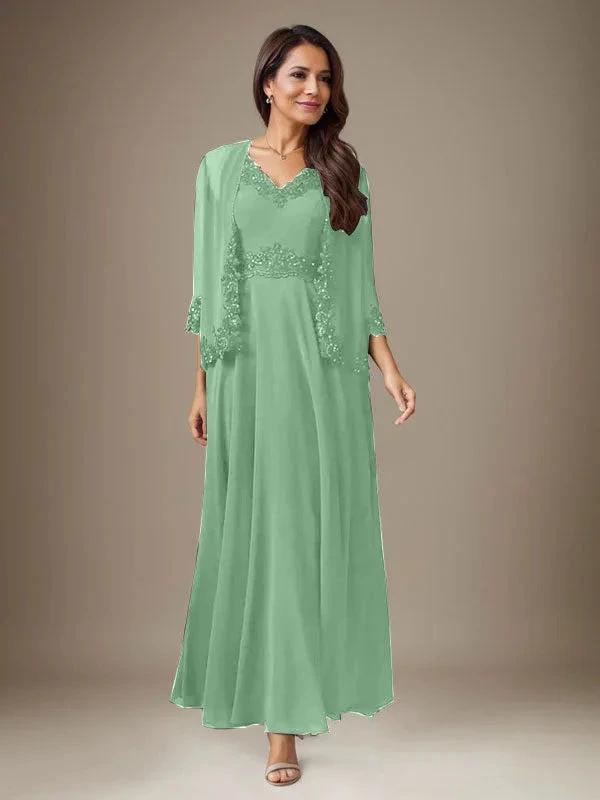 Plum A-Line Sequins Chiffon Dress by Dreamylily