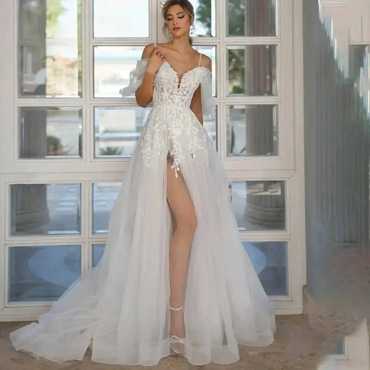 Vestido De Noiva Lace Wedding Dress Robe Princess Mariage Plus Size Bridal Wedding Gowns by payinti