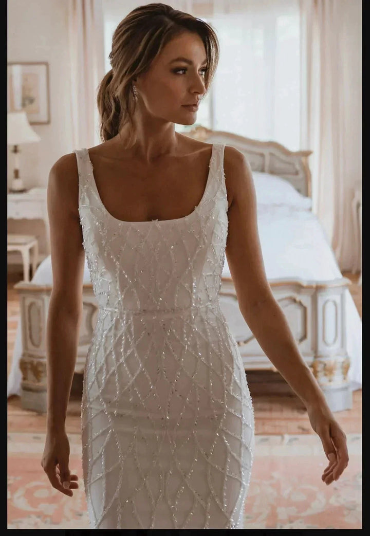 Sequins Mermaid Wedding Dresses 2023 Women&