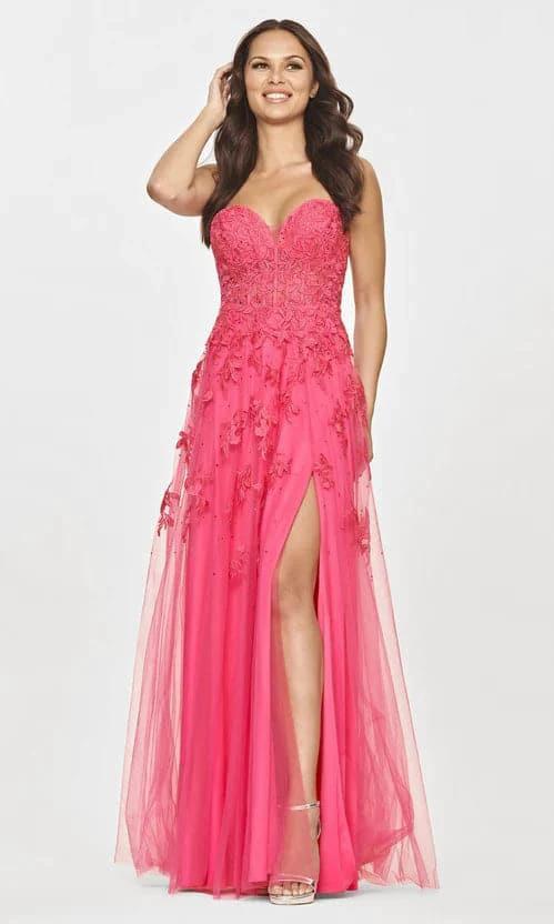 Strapless Sweetheart Long Lace Prom Dress SYP78 by vivymakudress