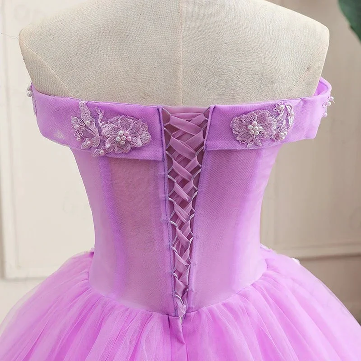 Purple Quinceanera Dress Classic Princess Ball Gown Y299 by simplepromdress