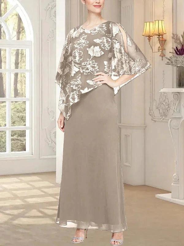 Long Glitter Mesh Dress with Novelty Asymmetric Overlay Bodice by Dreamylily