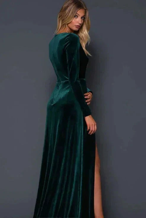 Maxi Velvet Gown Dress SYP14 by vivymakudress