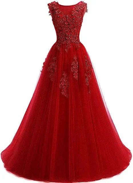 Long Formal Dresses For Women Evening Dress Bridesmaid Dress Lace Appliques Graduation Gowns Y1848 by simplepromdress
