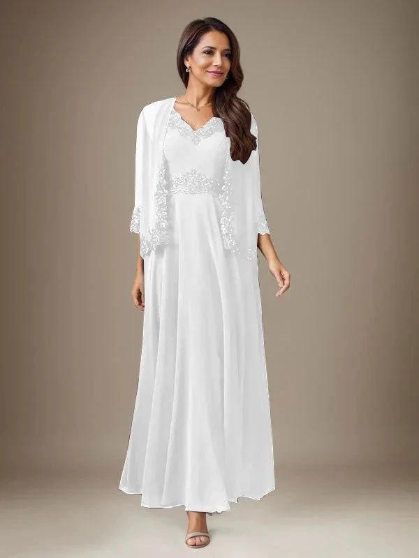 Plum A-Line Sequins Chiffon Dress by Dreamylily