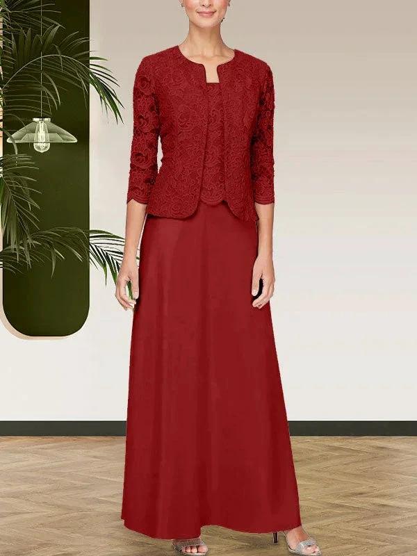 Glitter Lace &amp; Satin Skirt Jacket Dress with Open Jacket by Dreamylily