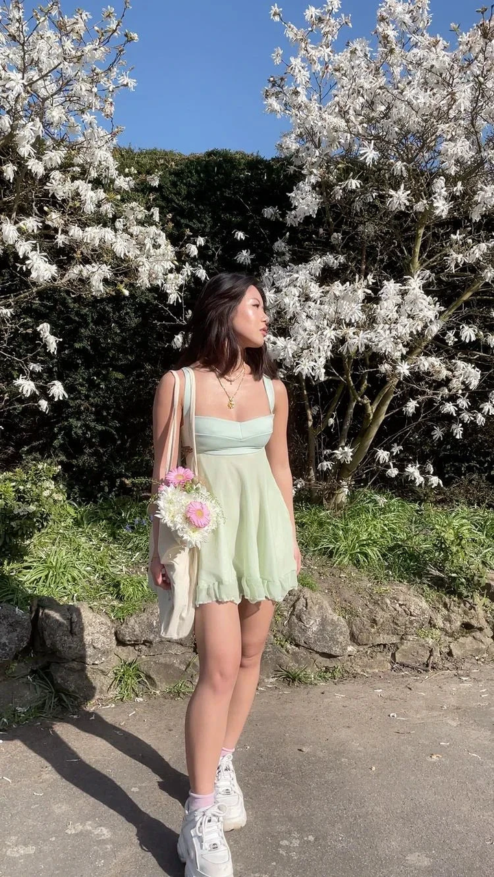 Green A-line Mini Homecoming Dress Backless Party Dress Y2510 by simplepromdress