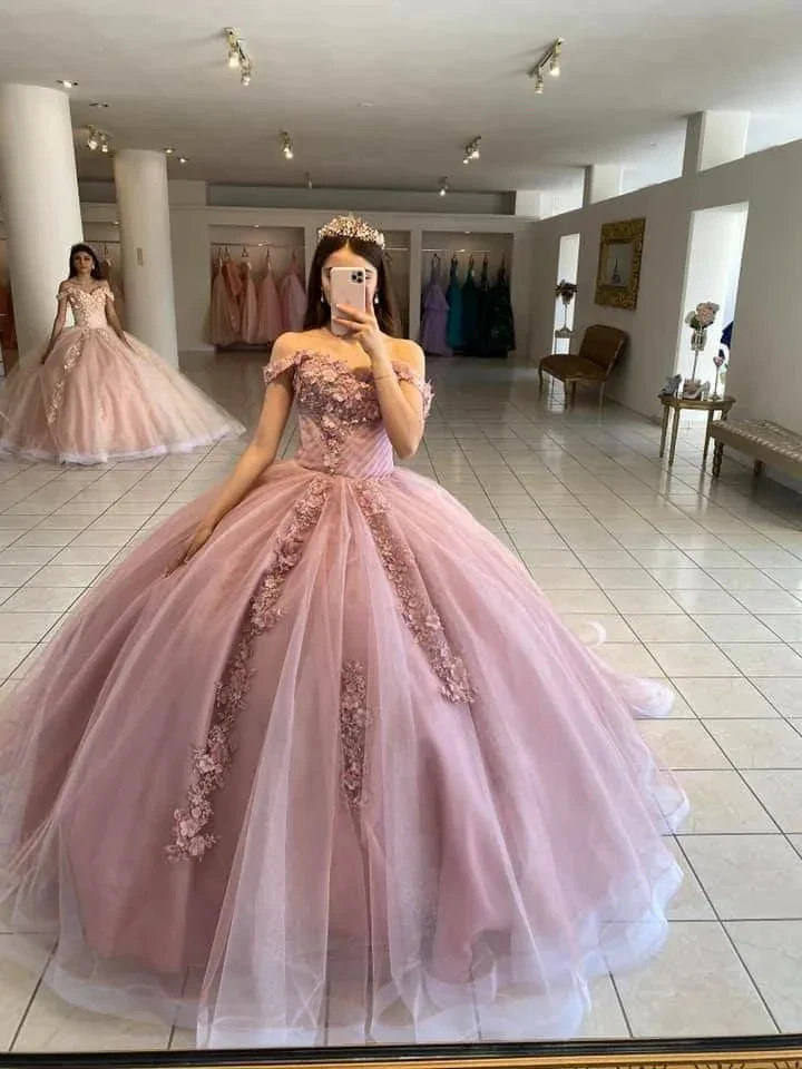 Off The Shoulder Ball Gown,Princess Dress,Sweet 16 Dress Y2255 by simplepromdress