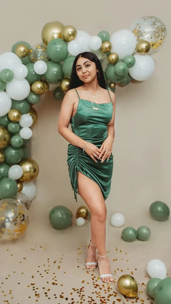 Green Spaghetti Straps Homecoming Dress 18th Birthday Party Dress Y2626 by simplepromdress