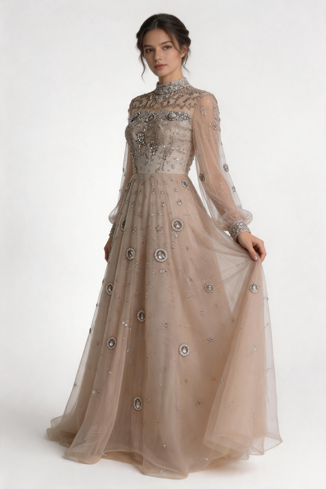 Chic Blue Strapless Satin Print Floral Long Prom Dress Sheath Slit Evening Dress Y8152 by simplepromdress