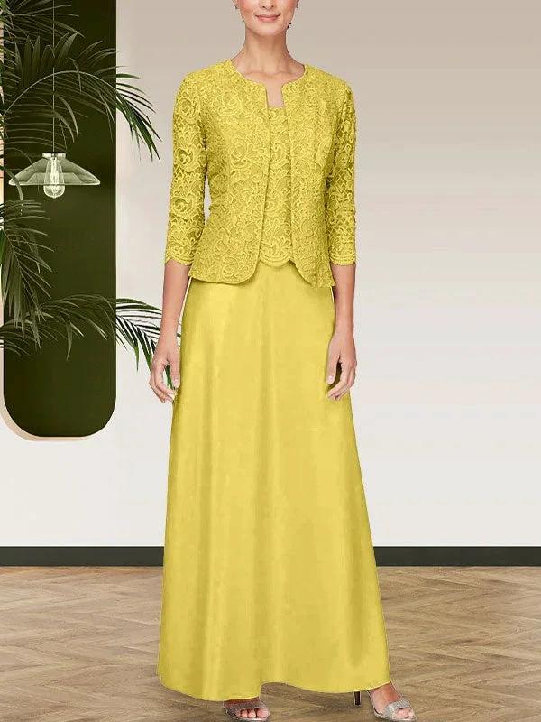 Glitter Lace &amp; Satin Skirt Jacket Dress with Open Jacket by Dreamylily