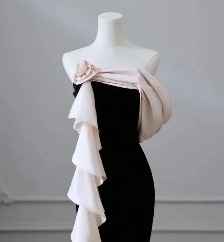 Elegant Satin Mermaid Train Formal Party Dress Prom Evening Dress Y6414 by simplepromdress