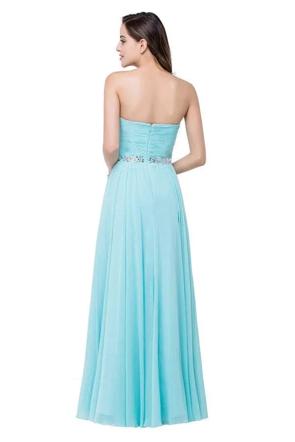 A-line Floor-length Ruffle Chiffon Sweetheart Bridesmaid Dresses by misshow.com