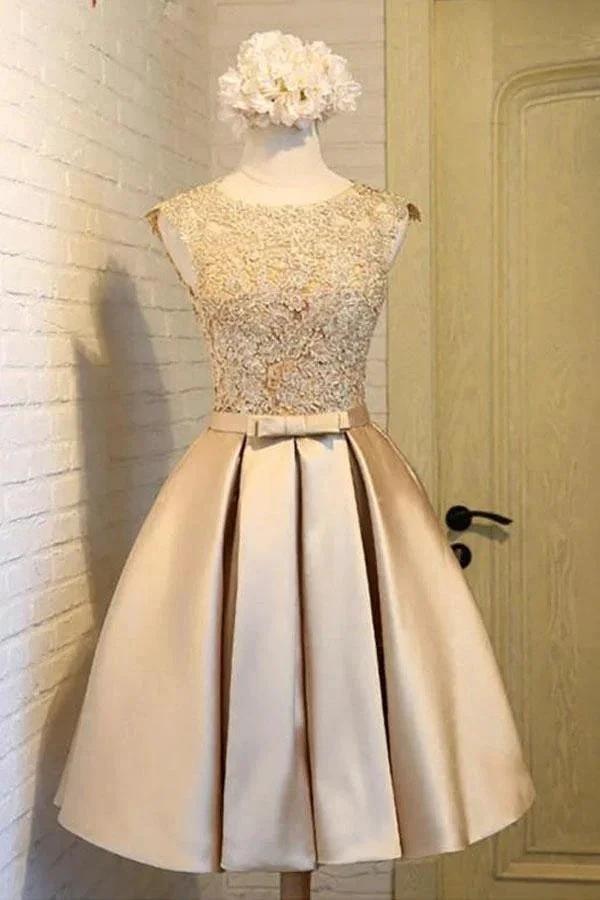 A-line Homecoming Dress Chic Red Short Prom Dress Party Dress PD388 by pgmdress