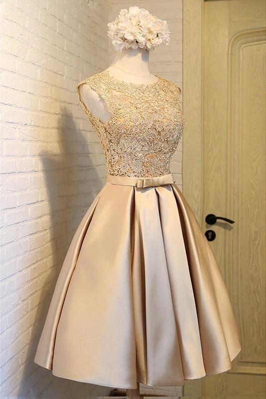 A-line Homecoming Dress Chic Red Short Prom Dress Party Dress PD388 by pgmdress