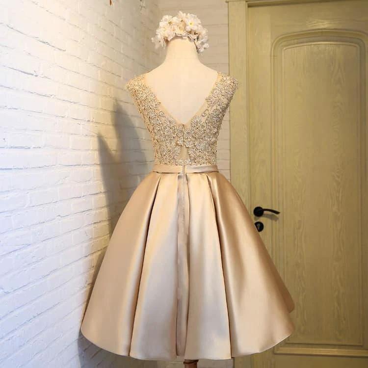 A-line Homecoming Dress Chic Red Short Prom Dress Party Dress PD388 by pgmdress