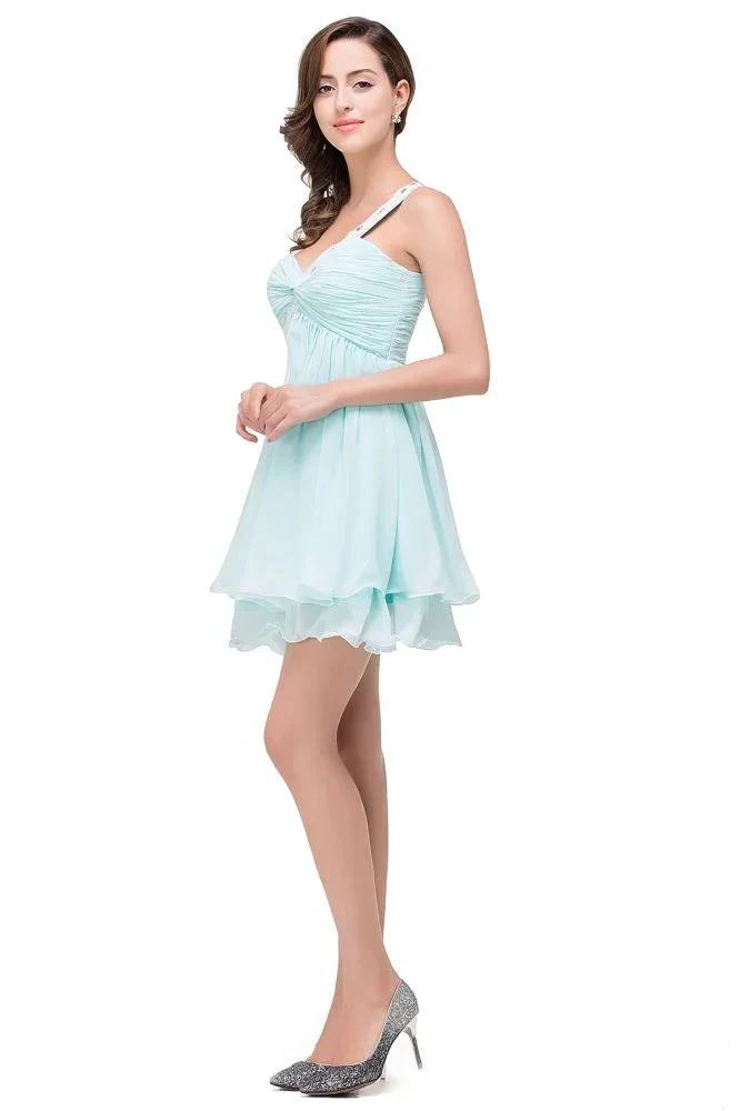 A-line One Shoulder Chiffon Homecoming Dress by misshow.com