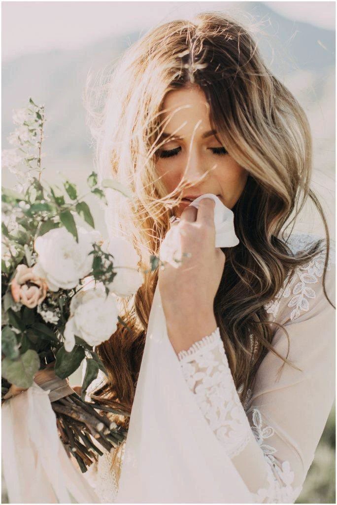 A-line Scoop Lace Wedding Dress Long Sleeve Rustic Wedding Dresses WD521 by pgmdress