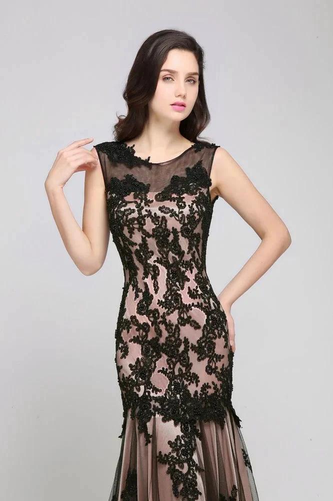 A-line Short Pink Tulle Homecoming Dresses with Lace Appliques by misshow.com
