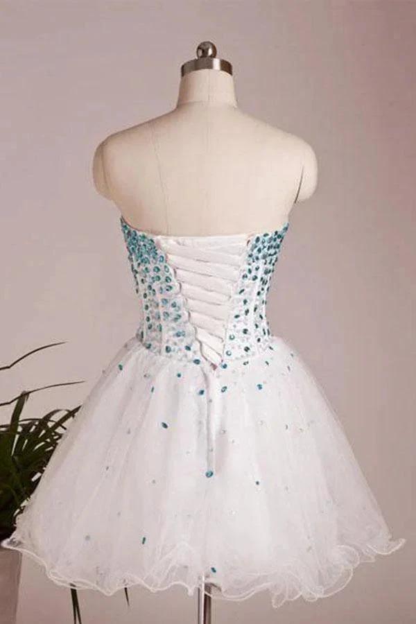 A Line Sweetheart Neck Short Prom Dresses Short Homecoming Dresses PD157 by pgmdress