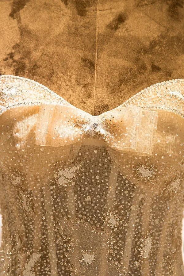 Amazing Strapless Cap sleeves Lace appliques Wedding Dress by misshow.com
