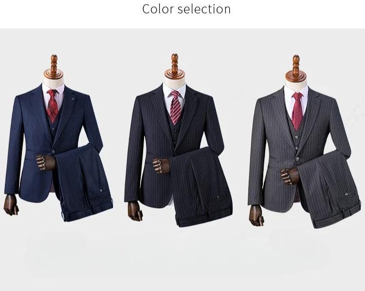 Striped suit men&