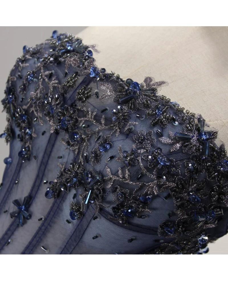 Ball Gown Strapless Short Tulle Homecoming Dress With Beading PG139 by pgmdress