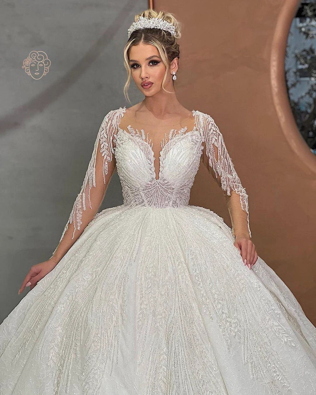 Beautiful Long White Sweetheart Ball Gown Wedding Dress With Applique by misshow.com