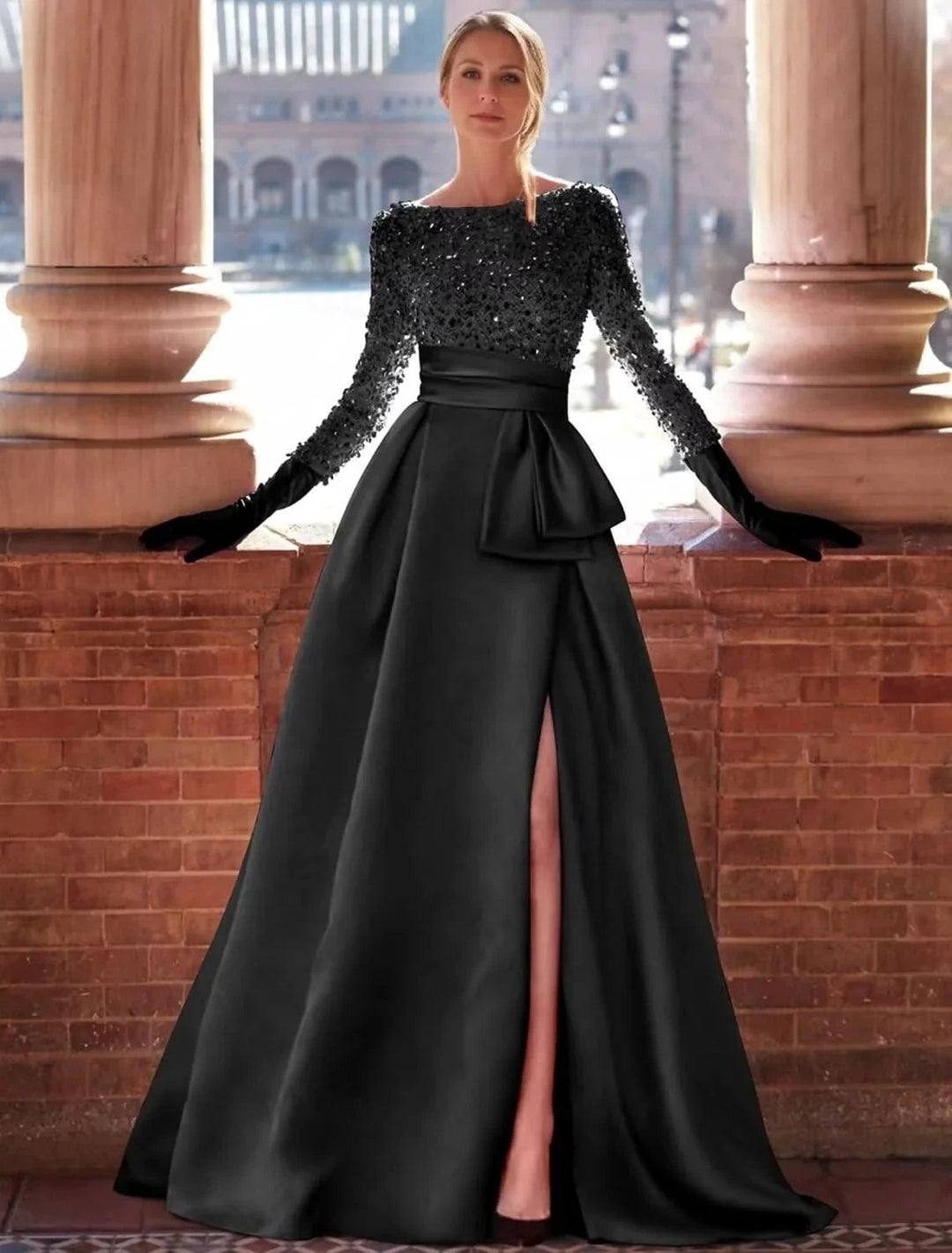 gold formal gowns gold dress high slit evening gown by vivymakudress