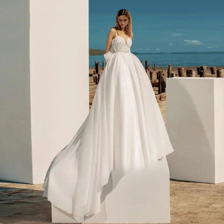 A-Line Bohemian Wedding Dresses Women&