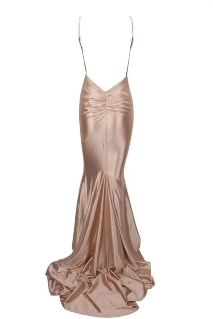 Champagne Evening Dresses | Long prom dresses by misshow.com