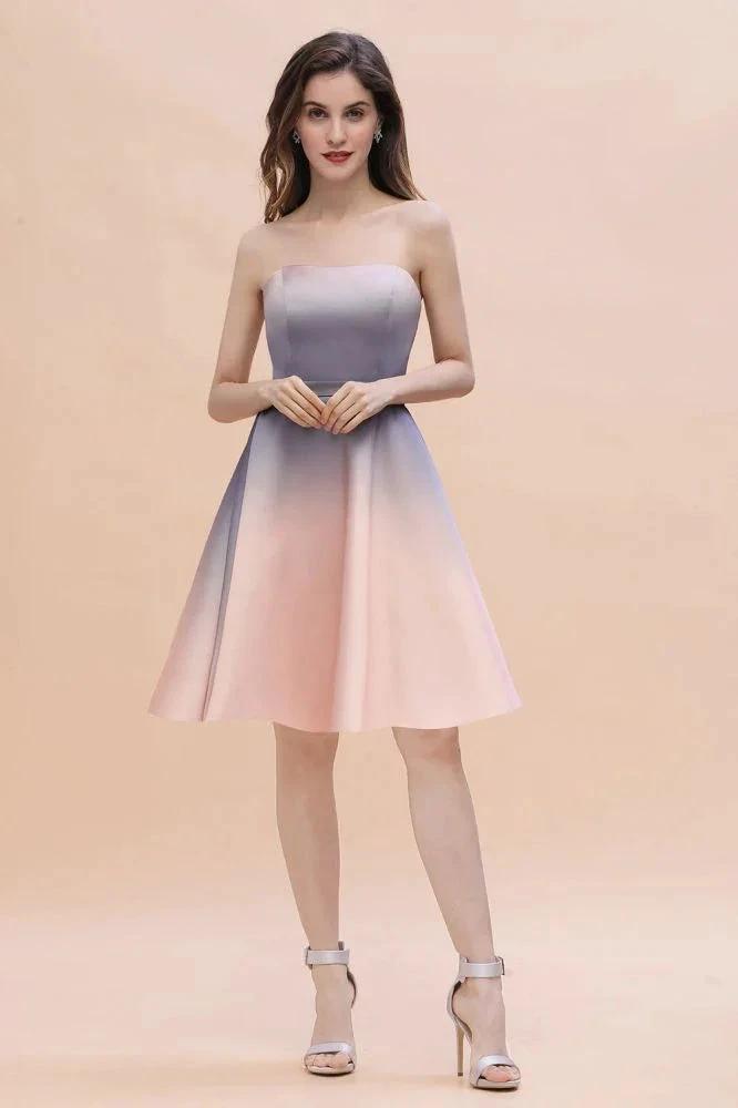 Charming Sweetheart Gradient aline Short Homecoming Dress by misshow.com