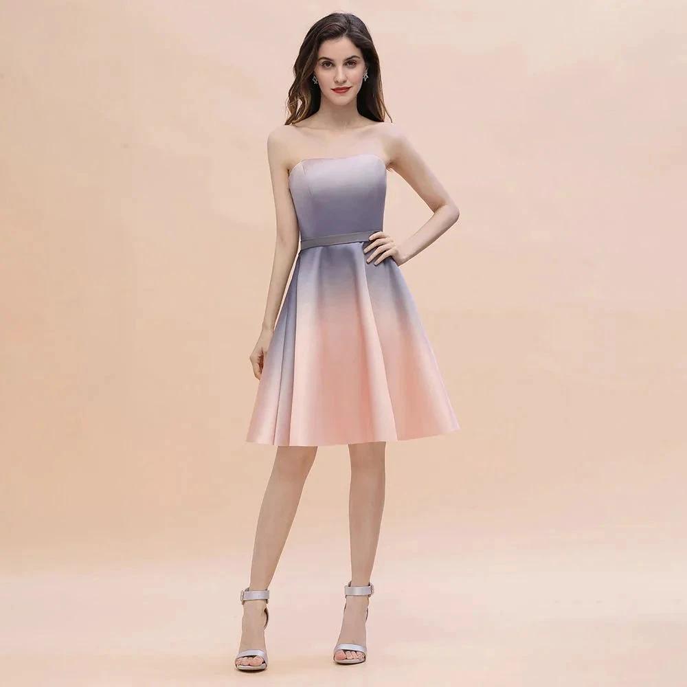 Charming Sweetheart Gradient aline Short Homecoming Dress by misshow.com