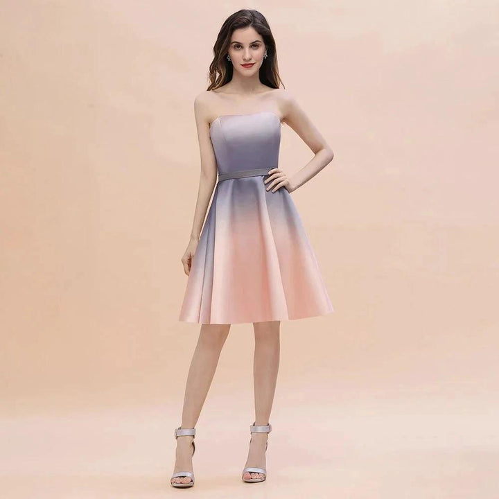 Charming Sweetheart Gradient aline Short Homecoming Dress by misshow.com