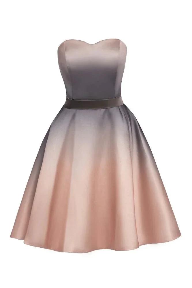 Charming Sweetheart Gradient aline Short Homecoming Dress by misshow.com
