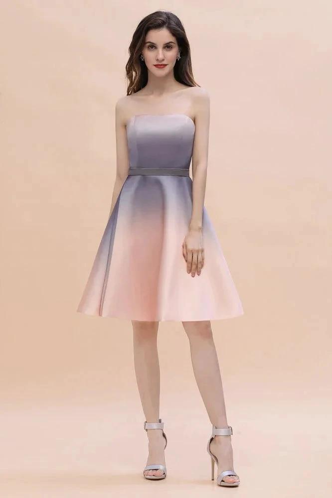 Charming Sweetheart Gradient aline Short Homecoming Dress by misshow.com