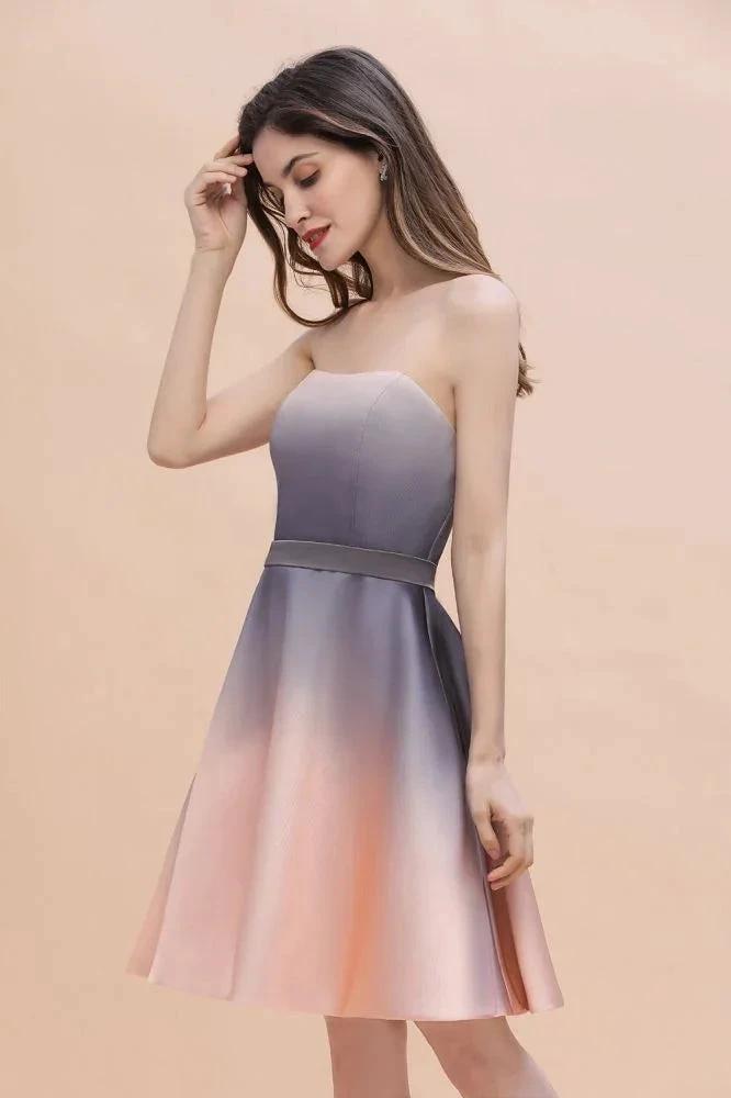 Charming Sweetheart Gradient aline Short Homecoming Dress by misshow.com
